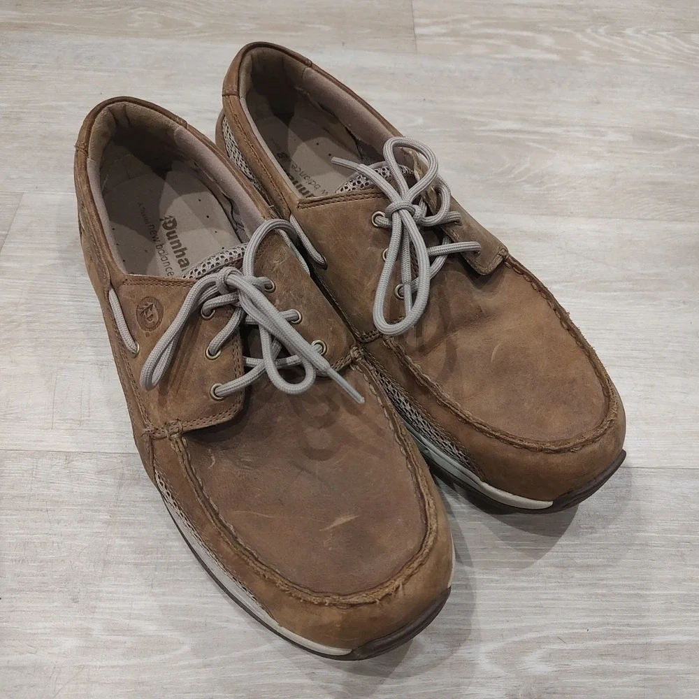 New Balance Dunham Captain‎ Loafer Boat Shoes Mens Sz 10 4E Deck Leather Wide